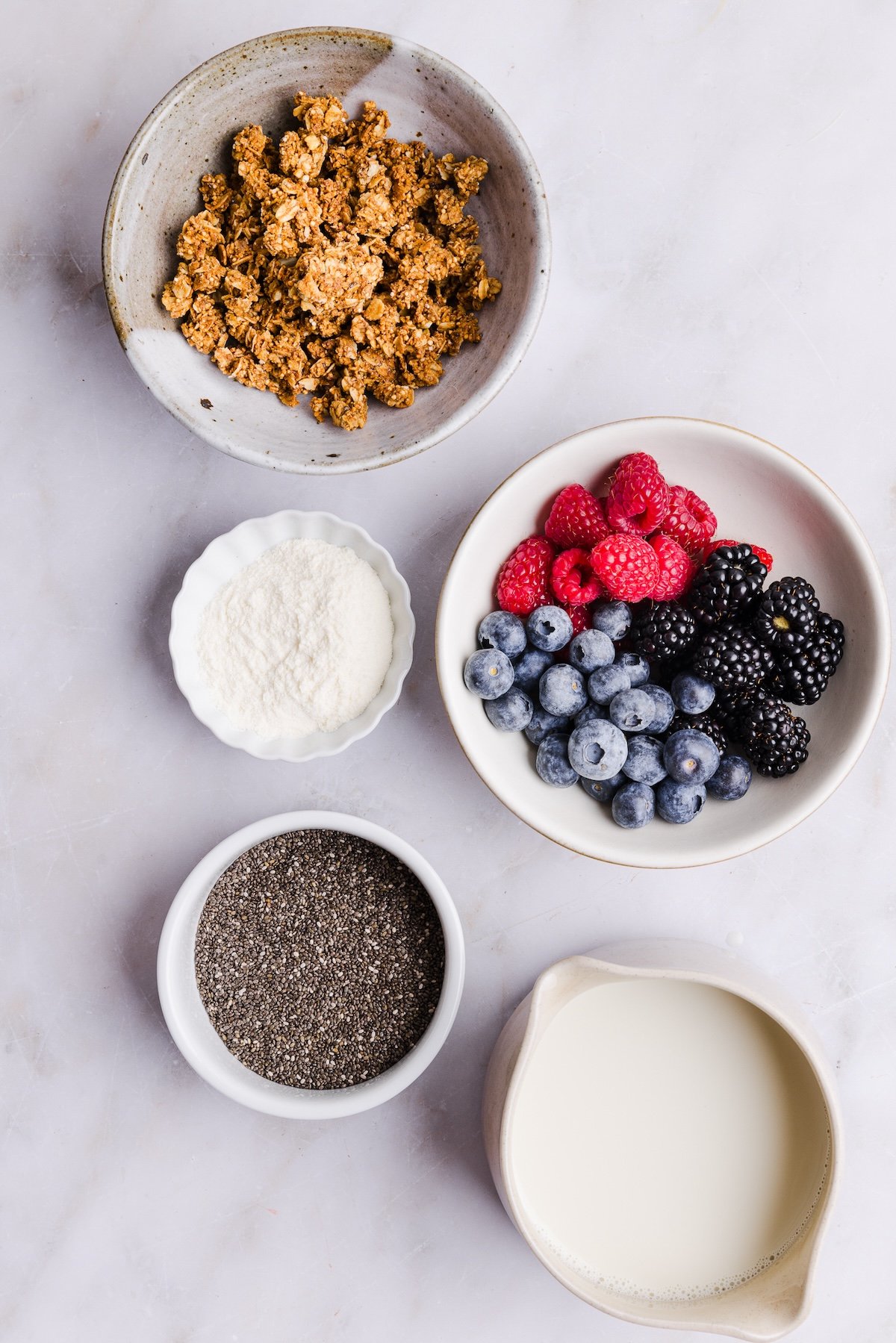 Ingredients in protein chia pudding