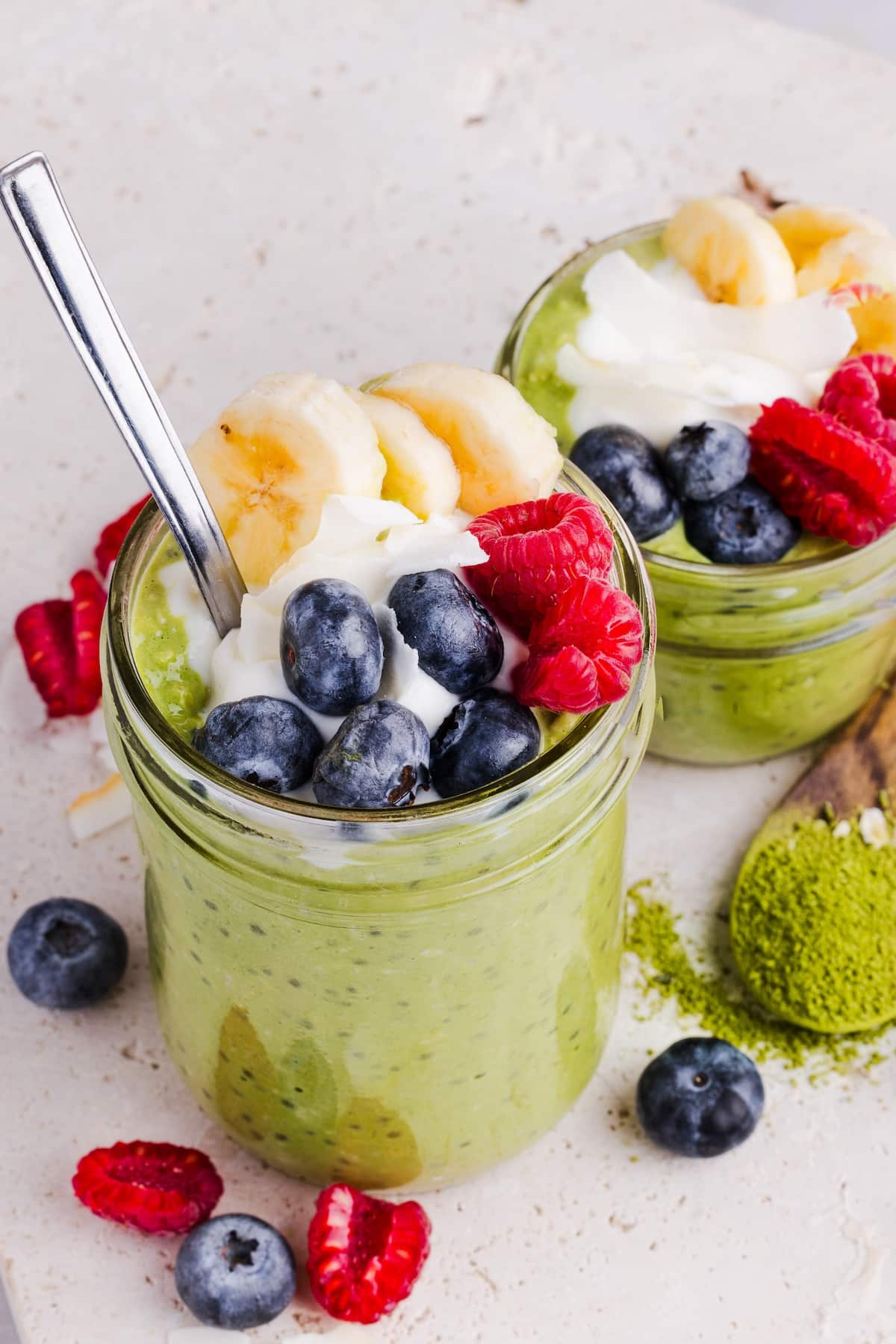 Maple Matcha Overnight Oats