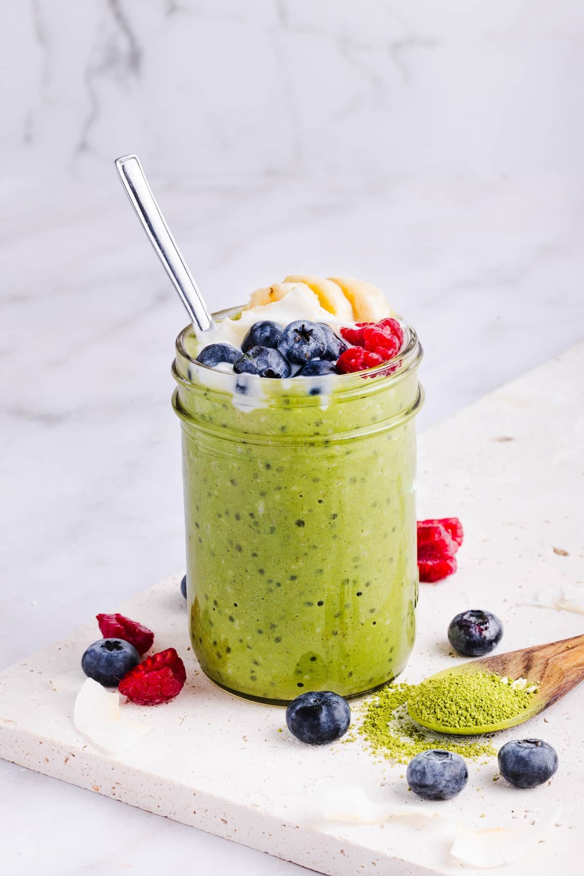 Maple Matcha Overnight Oats