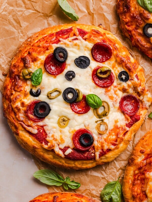 Cottage cheese pizza buns with protein.